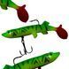 Рыбацкая силиконовая многоразовая приманка для рыбы Jaixing Soft Lures 15.2g, 10см, 3шт, цвет 007 02k04p282v5 фото 1