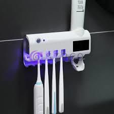 Диспенсер с УФ стерилизацией для зубной пасты и щеток Toothbrush sterilizer (205) 01k01p006 фото