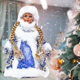 Новогодняя сумка-игрушка Снегурочка в шубе 33 см (№2) 12k04p034 фото