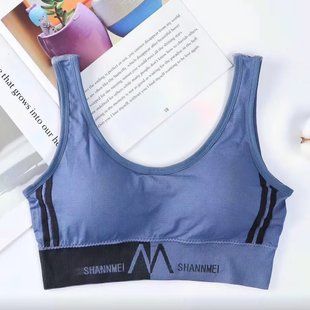 Бюстгальтер спортивный Shoulder Sports Suit NO , Женский удобный спортивный топ S Голубой/626 02k07p006 фото