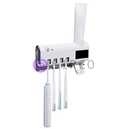Диспенсер с УФ стерилизацией для зубной пасты и щеток Toothbrush sterilizer (205) 01k01p006 фото