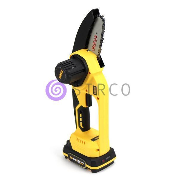 Аккумуляторная мини-пила DeWalt DCM160N (24V, 4Аh) АКБ веткорез, 2 аккумулятора, в кейсе 09k08p045 фото