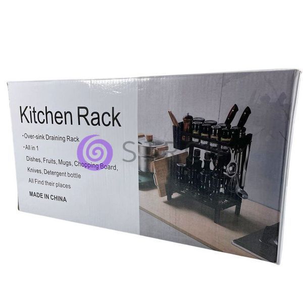 Сушка для посуду Kitchen Rack стильний дизайн 39х32х21 см метал (AMN) 10k10p425 фото