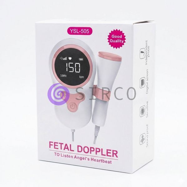 Ультразвуковой фетальный доплер Fetal Doppler YSL-T505-Pink/Доплер для беременных/Доплер с дисплеем (205) 06k02p021v1 фото