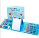 Дитячий набір для малювання 208 предметів в зручному кейсі з ручкою c мольберт УЦЕНКА 03k12p061u1 фото 5