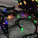 Новогодняя гирлянда-нить "Конус" 200 Led 12 м (черный провод, мульти) 12k01p125 фото 3
