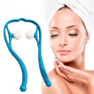Ручний роликовий масажер для шиї Hexiang Neck Massager синій/205 06k01p056 фото
