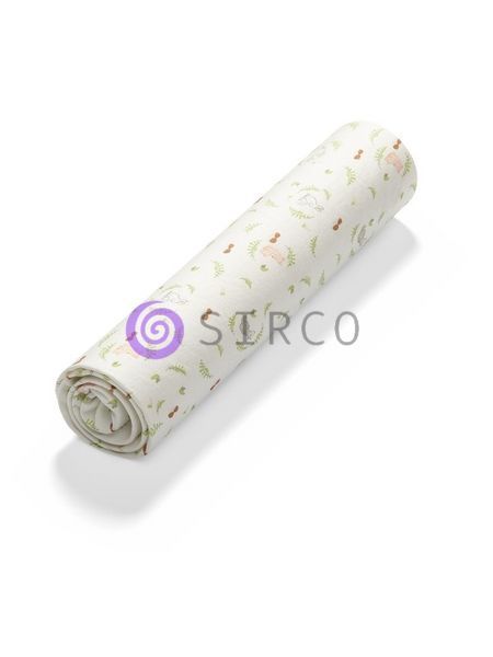 Дитяче бамбукове простирадло для дитячого ліжка BabyOno 60 x 120 см "Лісові звірята" (749/01) (SB) 03k17p278v2 фото