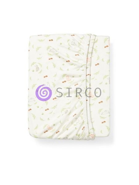 Дитяче бамбукове простирадло для дитячого ліжка BabyOno 60 x 120 см "Лісові звірята" (749/01) (SB) 03k17p278v2 фото