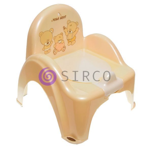 Горшок - стульчик музыкальный "Мишки" (Кремовый) Tega Baby/PO-043-119/(SB) 03k20p043v1 фото