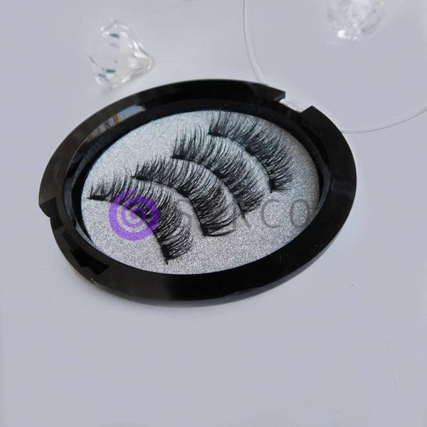 Магнитные ресницы, Magnet Lashes Professional Eye Lash 3 магнита, 3D эфект круглый футляр (212) 07k04p051 фото