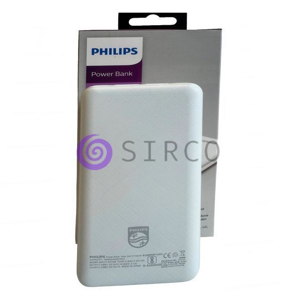 Портативний зарядний пристрій повербанк Philips Power Bank 10000mAh Ultra Compact 11k12p288 фото