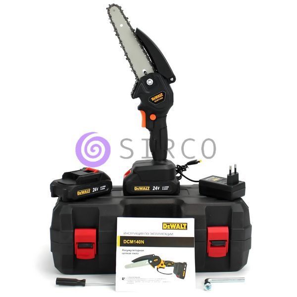Портативный аккумуляторный садовый веткорез DeWalt DCM140N (24V, 5AH) 09k08p048 фото