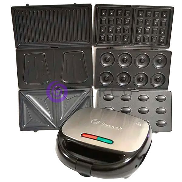 Мультимейкер із антипригарним покриттям 6в1 (додаткові панелі) Domotec MS-7706 10k08p013 фото