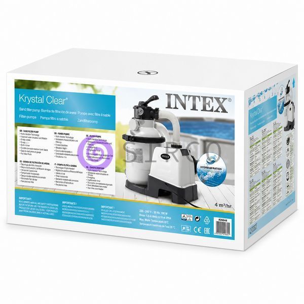 Пісочний фільтр-насос для басейну з 6-позиційним клапаном Intex 26642 SX925 3500 л/год  6,5 кг піску (АТ) 02k12p262 фото
