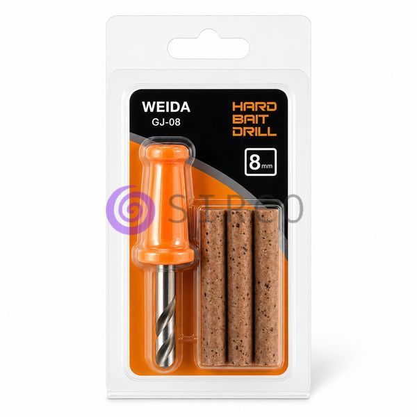 Сверло для бойлов с пробковыми вставками комплект Weida GJ-04-4, 3 цилиндра 8 мм (5650) 02k04p583v3 фото