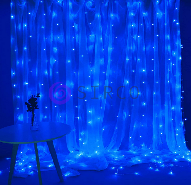 Новогодняя гирлянда Xmas Водопад 240 Led диодов (на коробке 400) 2*2м Синий 12k01p064v1 фото