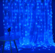 Новогодняя гирлянда Xmas Водопад 240 Led диодов (на коробке 400) 2*2м Синий 12k01p064v1 фото 2