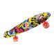 Скейт Пенни борд Best Board 24, светящиеся колеса PU, Граффити-джокер/HA-713 13k03p010v3 фото 2