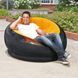 Надувное велюровое кресло для дома дачи и отдыха INTEX Empire 68582 112х109х69 см до 100 кг, Оранжевый (AT) 02k12p249v2 фото 4