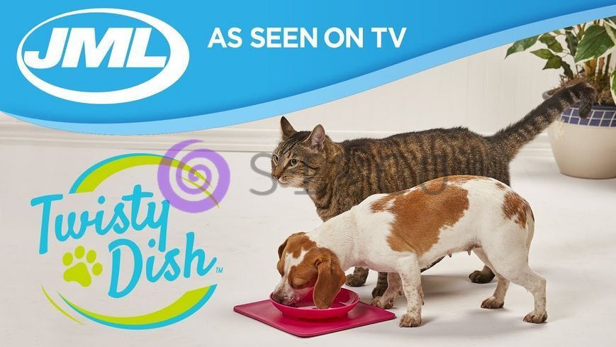 Twisty Dish - нескользящая миска для домашних животных с ковриком / Миска для кормления собак (626) 05k05p056 фото