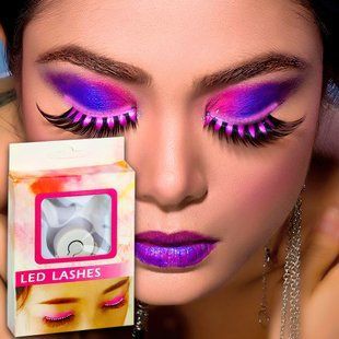 Прикраса для вій LED підсвічуванням для творчого макіяжу Lashes 07k04p025 фото