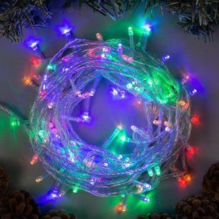 Новогодняя гирлянда-нить 400 Led 18 м (прозрачный провод, мульти) 12k01p126v1 фото