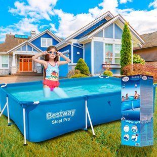 Каркасний сімейний прямокутний басейн Intex "Mini Frame Pool" 56404 3300л (IGR24) 02k12p053 фото