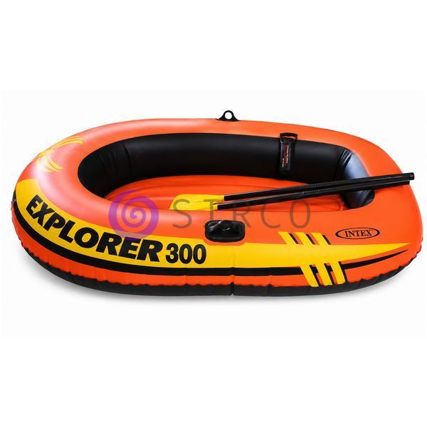 Човен надувний 2-місний  з ручним насосом і веслами 211х117 см Intex Explorer 300 Set 58332 (АТ) 02k04p591 фото