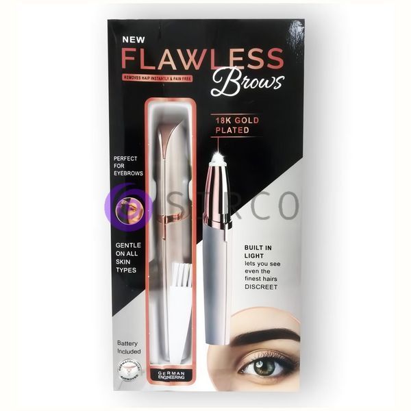 Женский триммер для бровей Finishing Touch Flawless Brows подсветка, питание от батарейки, Серый (YAB) 07k02p007v3 фото
