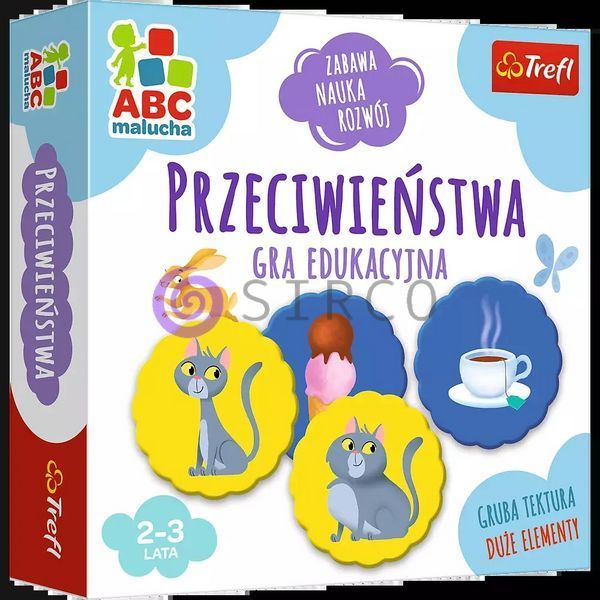 Дитяча розвиваюча настільна гра Trefl "Протилежності. АБВГДейка" (02158) (SB) 03k19p036 фото