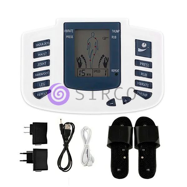 Масажер електростимулятор точковий для тіла та стоп Electronic Pulse Massager JR-309A (509) 06k01p035 фото