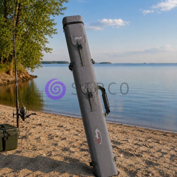 Тубус для вудилищ Boya By SP Rod Bag 150 см жорсткий чохол Double Tube для риболовлі, Сірий (988) 02k04p524v2 фото