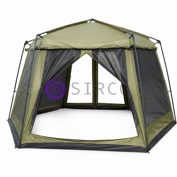 Палатка-шатер LANYU LY-1629 для кемпінгу та дачі 430&times;430&times;230 см Oxford 190T PU з москітною сіткою, Хакі (5650) 02k08p033v1 фото