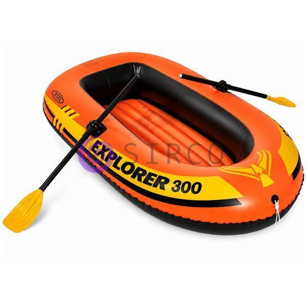 Човен надувний 2-місний  з ручним насосом і веслами 211х117 см Intex Explorer 300 Set 58332 (АТ) 02k04p591 фото