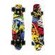 Penny Board Граффити скейт 25 см со светящимися колесами, до 80 кг двусторонняя расцветка 13k03p007v7 фото 2