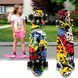 Penny Board Граффити скейт 25 см со светящимися колесами, до 80 кг двусторонняя расцветка 13k03p007v7 фото 1