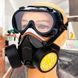 Промышленная химическая газопылезащитная маска с двойным респиратором с защитными очками BuyinCoins (JS) 14k03p016 фото 1