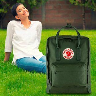 Міський рюкзак Fjallraven Kanken Classic Темно-зелений 01k06p031v14 фото
