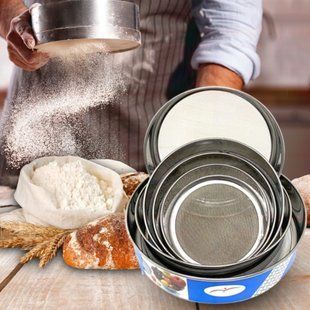 Набор Сито разного диаметра Round Strainer Сито 6 шт. для просеивания муки 0178/(212) 10k10p027 фото