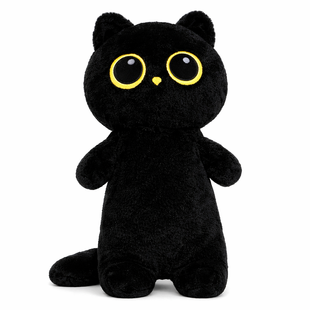 Детская мягкая плюшевая игрушка Черный кот 60 см 360-T-9 (360T) 03k01p155v2 фото
