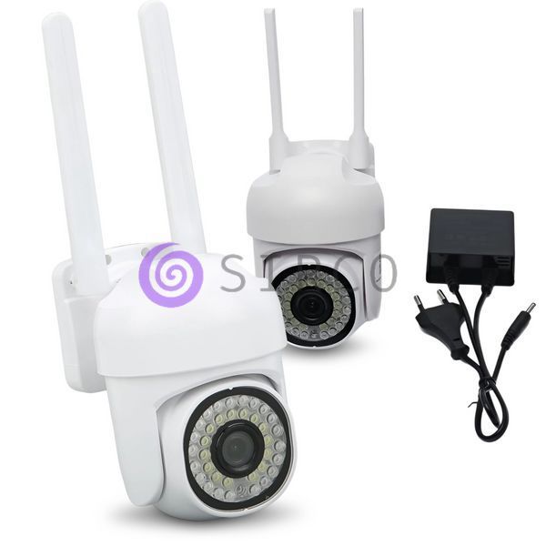 Поворотна вулична WiFi камера відеоспостереження V380 Pro 4MP IP66, 360&deg;, нічне бачення, мікрофон, динамік (YAB) 11k05p018 фото