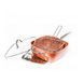 Сковорідка з фритюрницею MIGAS COPPER PAN квадратна з мідним покриттям 24 см 10k09p222 фото 2