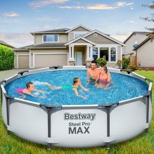 Каркасний сімейний круглий басейн BESTWAY 56406 4678л (LM) 02k12p051 фото