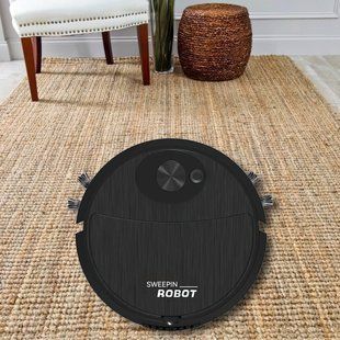Робот Пылесос 3 в 1 умный робот-уборщик для дома SWEEPING ROBOT 521-2345 черный/205 01k02p316v1 фото