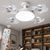 Стельова LED лампа з вентилятором AY1053 E27, пульт ДК, 4 вентилятори, 3 режими світла, біла (626/1569) 01k07p211 фото