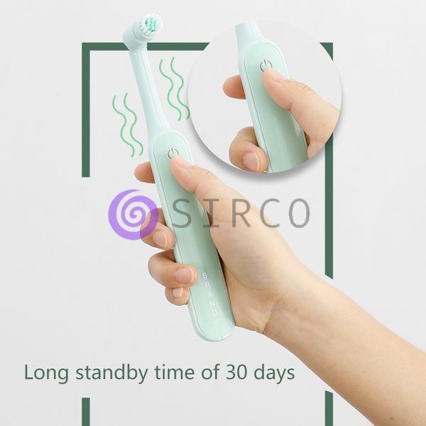Электрическая зубная щетка USB зарядка с насадками Electric rotate toothbrush (509) 01k01p002v2 фото