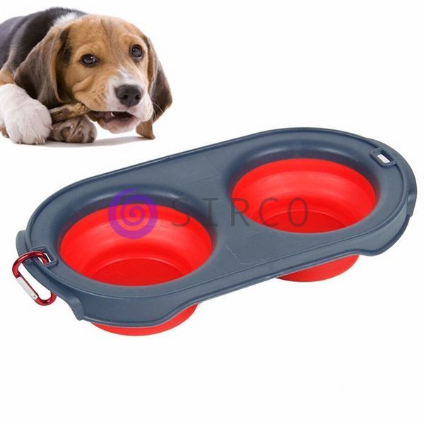 Миска для кормления питомцев DEXAS Collapsible Pet Feeder Красная 05k05p027 фото