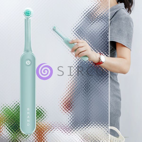 Электрическая зубная щетка USB зарядка с насадками Electric rotate toothbrush (509) 01k01p002v2 фото