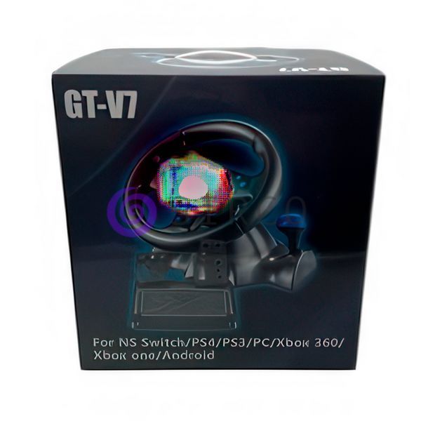 Ігрове кермо з коробкою передач і педалі 7в1 GT-V7 для Switch/Xbox One/Xbox 360/PS4/PS2/PS3/PC (206/93757) 03k10p112 фото
